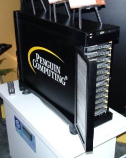 Side View of the Penguin Computing Personal Cluster